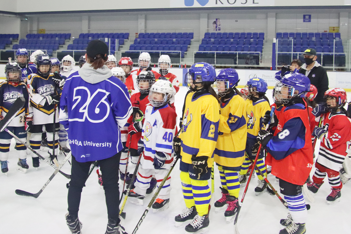 ジュニアアイスホッケースクールを開催しました｜昭和大学女子アイスホッケークラブ